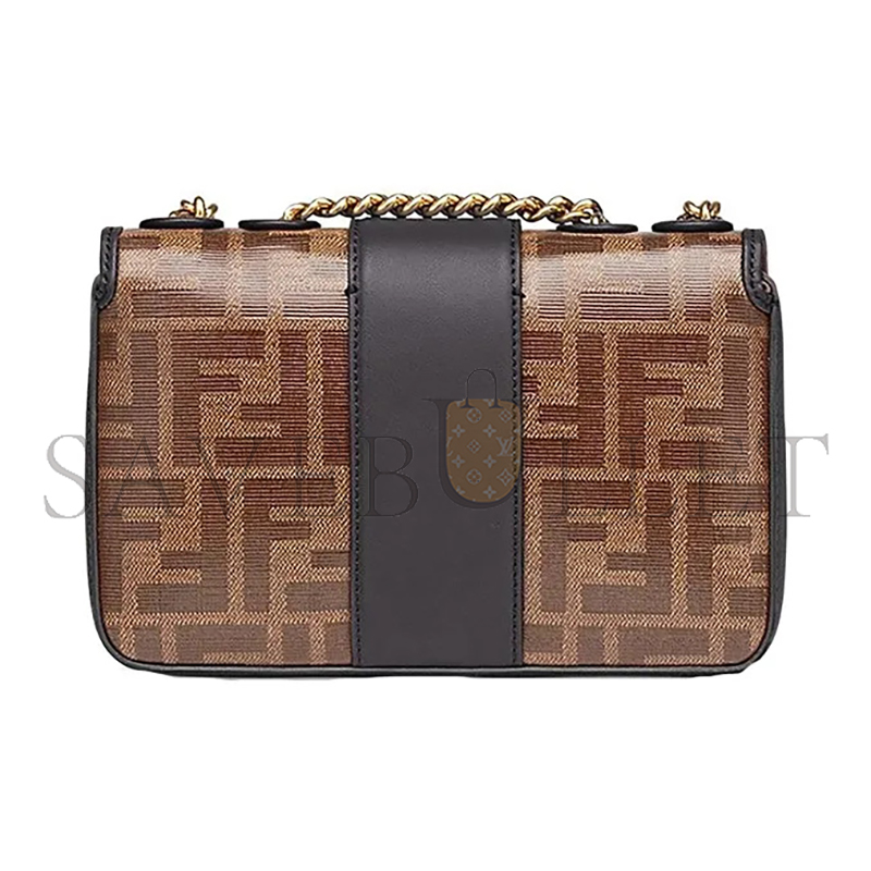 F**di 1974 double f mini glazed bag 8bs016a5k4f14rt (19*13*4cm)